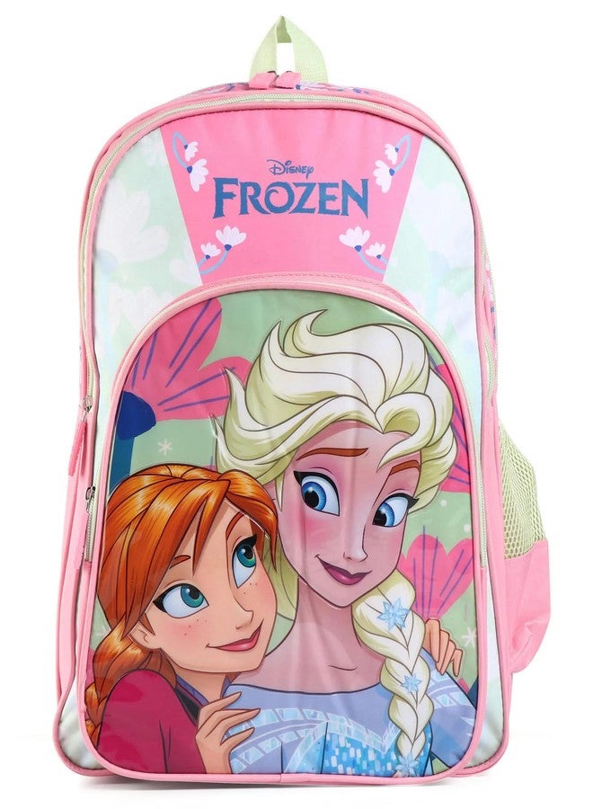 STRIDERS Frozen School Bag for Kids | Fun Lightweight Durable Backpack | Padded Comfortable Straps & Sparkling Elsa & Anna Design | Ideal for School Adventures | Age 8+ | 18 inches - Image 1